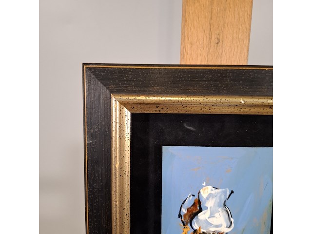 Acryl schilderij op paneel, maya wildevuur, jaipur, 2002 - afbeelding 6 van  8