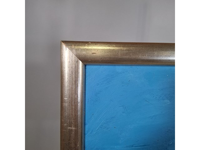 Acryl schilderij op paneel, maya wildevuur, landschap, 1997 - afbeelding 6 van  9