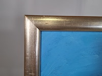 Acryl schilderij op paneel, maya wildevuur, landschap, 1997 - afbeelding 6 van  9