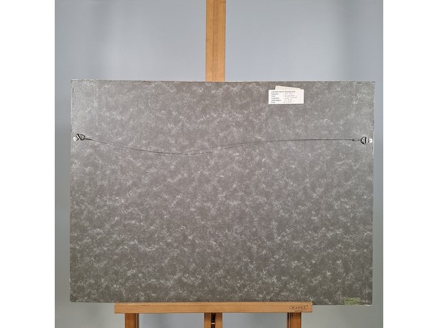 Acryl schilderij op paneel, maya wildevuur, landschap, 1997 - afbeelding 8 van  9