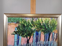 Acryl schilderij op paneel, maya wildevuur, santa fe - afbeelding 3 van  8