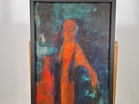 Acryl schilderij op paneel, maya wildevuur, spook, 1993 - afbeelding 2 van  8
