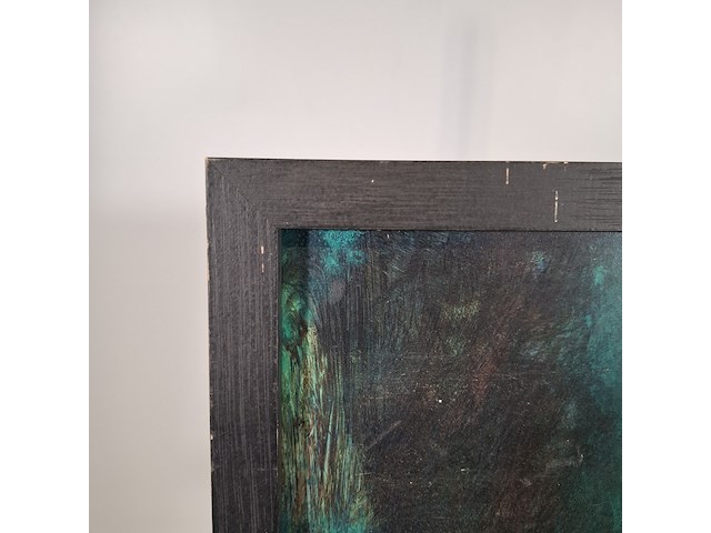 Acryl schilderij op paneel, maya wildevuur, spook, 1993 - afbeelding 6 van  8