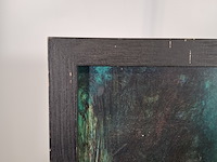 Acryl schilderij op paneel, maya wildevuur, spook, 1993 - afbeelding 6 van  8