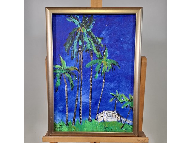 Acryl schilderij op paneel, maya wildevuur, tahiti - afbeelding 3 van  7