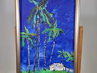 Acryl schilderij op paneel, maya wildevuur, tahiti - afbeelding 3 van  7