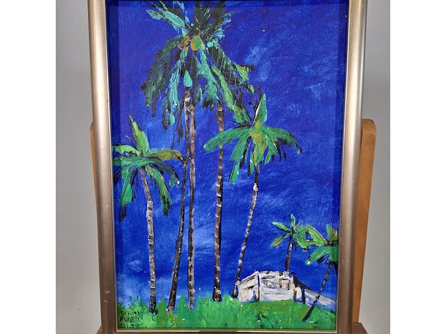 Acryl schilderij op paneel, maya wildevuur, tahiti - afbeelding 4 van  7