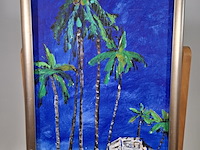 Acryl schilderij op paneel, maya wildevuur, tahiti - afbeelding 4 van  7