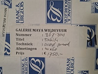 Acryl schilderij op paneel, maya wildevuur, tahiti - afbeelding 7 van  7