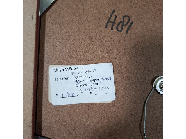 Acryl schilderij op paneel, maya wildevuur, twee vrouwen - afbeelding 8 van  8