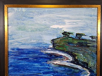 Acryl schilderij op paneel, maya wildevuur, villa verde spanje, 1995 - afbeelding 2 van  6