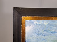 Acryl schilderij op paneel, maya wildevuur, villa verde spanje, 1995 - afbeelding 6 van  6