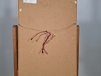 Acryl schilderij op paneel, maya wildevuur, vrouw, 1974 - afbeelding 6 van  7