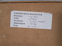 Acryl schilderij op paneel, maya wildevuur, vrouw, 1974 - afbeelding 7 van  7