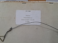 Acryl schilderij op papier, maya wildevuur, abstract, 1994 - afbeelding 2 van  10