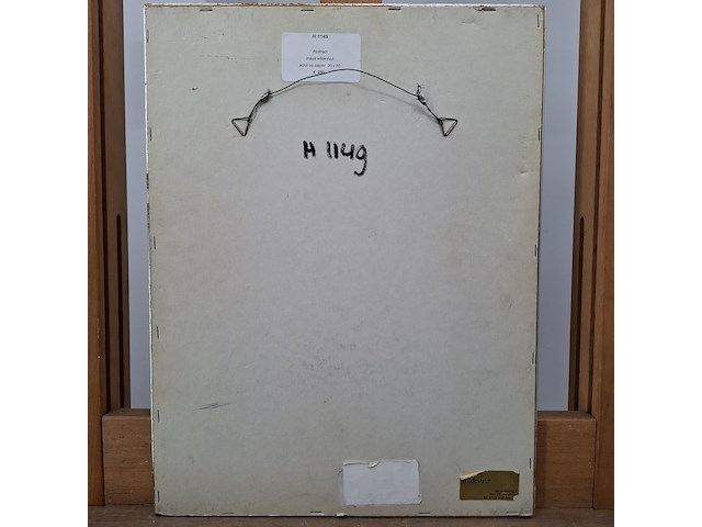 Acryl schilderij op papier, maya wildevuur, abstract, 1994 - afbeelding 10 van  10