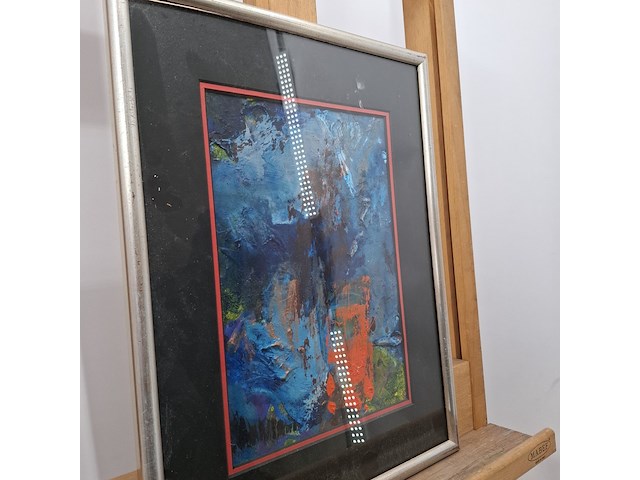 Acryl schilderij op papier, maya wildevuur, abstract - afbeelding 6 van  9