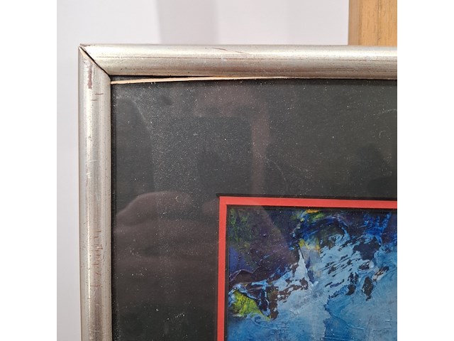 Acryl schilderij op papier, maya wildevuur, abstract - afbeelding 7 van  9
