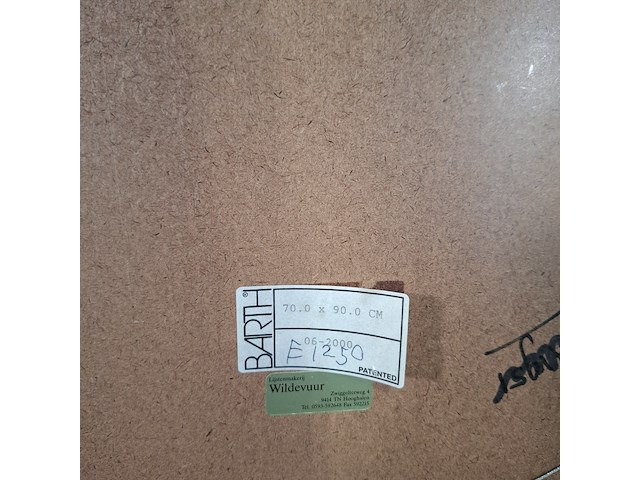 Acryl schilderij op papier, maya wildevuur, landschap, 2000 - afbeelding 2 van  10