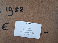 Acryl schilderij op papier, maya wildevuur, landschap, 2000 - afbeelding 10 van  10