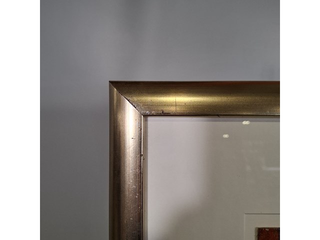 Acryl schilderij op papier, maya wildevuur, toscane, 2000 - afbeelding 6 van  8