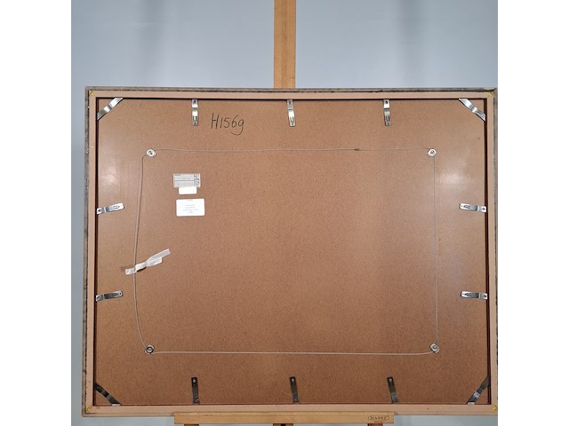 Acryl schilderij op papier, maya wildevuur, toscane, 2000 - afbeelding 7 van  8