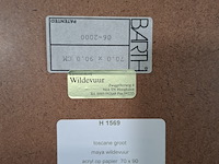 Acryl schilderij op papier, maya wildevuur, toscane, 2000 - afbeelding 8 van  8