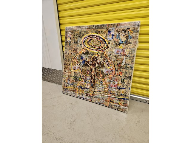 Acryl schilderij, tonnie voorn, mix media - afbeelding 1 van  4