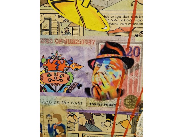 Acryl schilderij, tonnie voorn, mix media - afbeelding 2 van  4
