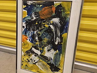 Acryl schilderij, walter van oel, acryl, 1987 - afbeelding 1 van  3