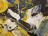 Acryl schilderij, walter van oel, acryl, 1987 - afbeelding 3 van  3