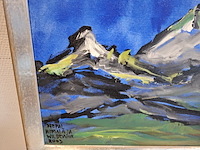 Acryl/canvas, maya wildevuur (1944-2023), nepal himalaja, 2003 - afbeelding 4 van  6