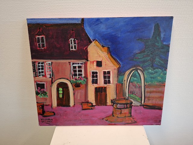 Acryl/doek, maya wildevuur (1944-2023), bretange, 2001 - afbeelding 1 van  7