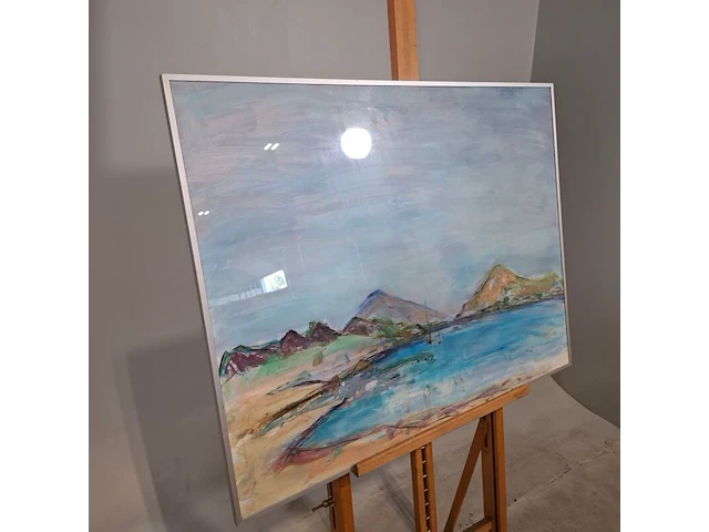 Acryl/pastel schilderij, maya wildevuur - afbeelding 4 van  9