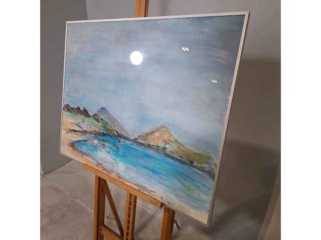 Acryl/pastel schilderij, maya wildevuur - afbeelding 5 van  9