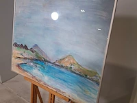 Acryl/pastel schilderij, maya wildevuur - afbeelding 5 van  9