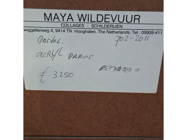 Acryl/pastel schilderij, maya wildevuur - afbeelding 8 van  9