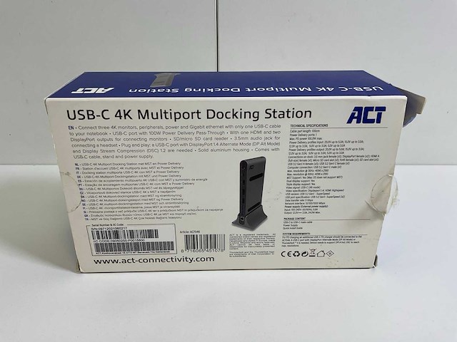Act (ac7046) usb-c 4k multipor universal docking stations mst and power delivery (new) (3x) - afbeelding 7 van  13