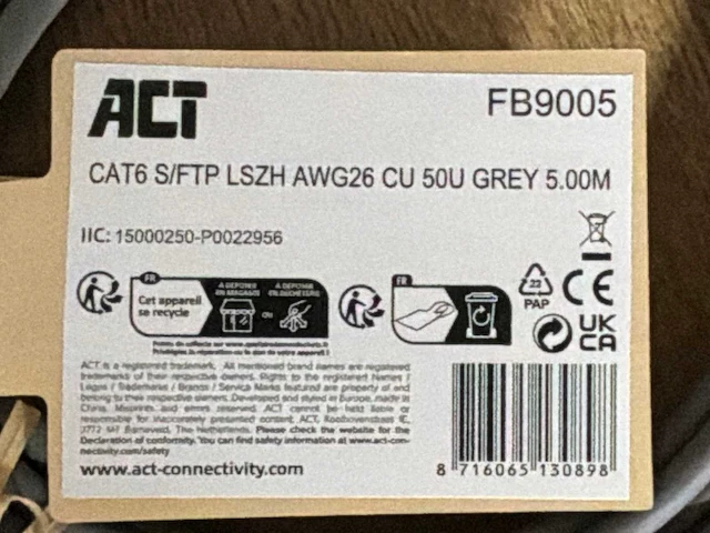 Act cat 6. netwerkkabels (60x) - afbeelding 5 van  6
