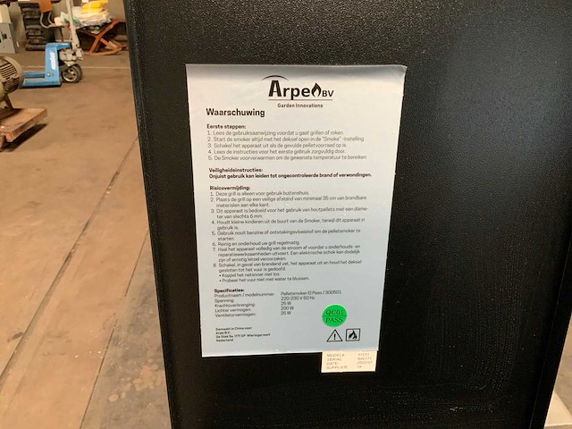 Activa mastercook pelletgrill smoker - afbeelding 3 van  4