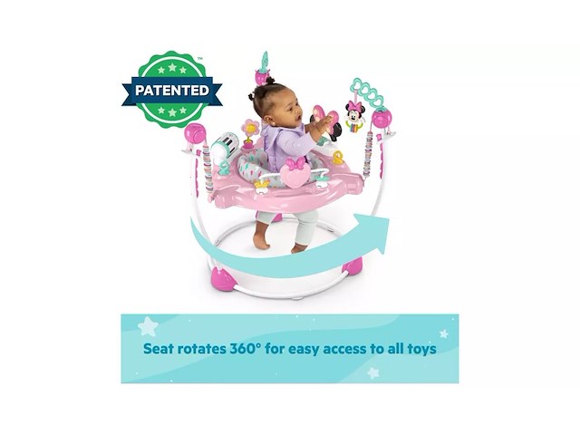 Activity jumper bright starts / disney baby, 13062, roze/multicolor - afbeelding 3 van  3