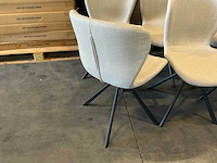 Actona batilda a1 roterende eetkamerstoelen zithoogte 43cm (6x) - afbeelding 4 van  5