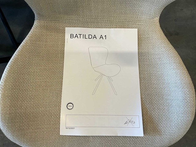Actona batilda a1 roterende eetkamerstoelen zithoogte 43cm (6x) - afbeelding 2 van  5