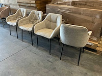 Actona eetkamerstoelen met armleuning zithoogte 46cm (4x) - afbeelding 2 van  4
