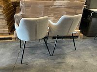 Actona eetkamerstoelen met armleuning zithoogte 47cm (2x) - afbeelding 1 van  3