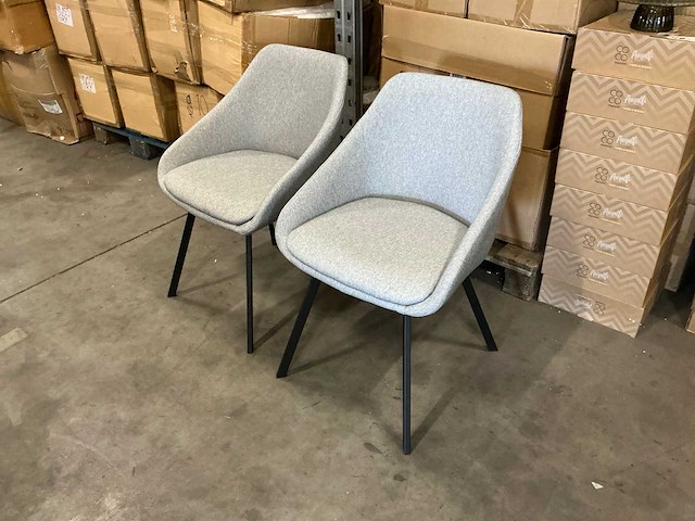 Actona eetkamerstoelen zithoogte 46cm (2x) - afbeelding 1 van  3