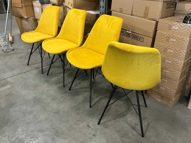 Actona eetkamerstoelen zithoogte 48cm (4x) - afbeelding 2 van  3