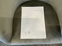 Actona nelson eetkamerstoelen met armleuning zithoogte 46cm (5x) - afbeelding 4 van  5