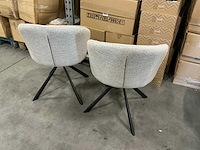 Actona roterende eetkamerstoel zithoogte 48cm (2x) - afbeelding 2 van  3
