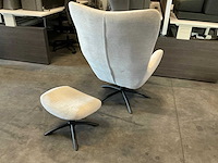 Actona roterende fauteuil met voetenbankje (2x) - afbeelding 5 van  5